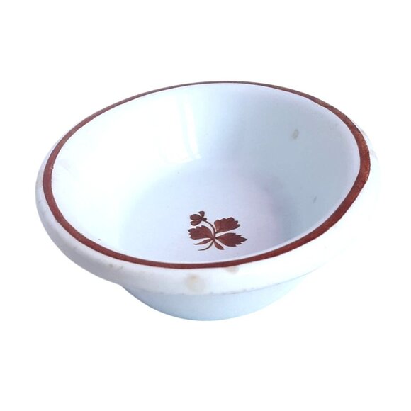 Mellor, Taylor & Co Antique Copper Tea Leaf Ironstone 5.5' Bowl Trinket Dish Eng - Picture 2 of 8